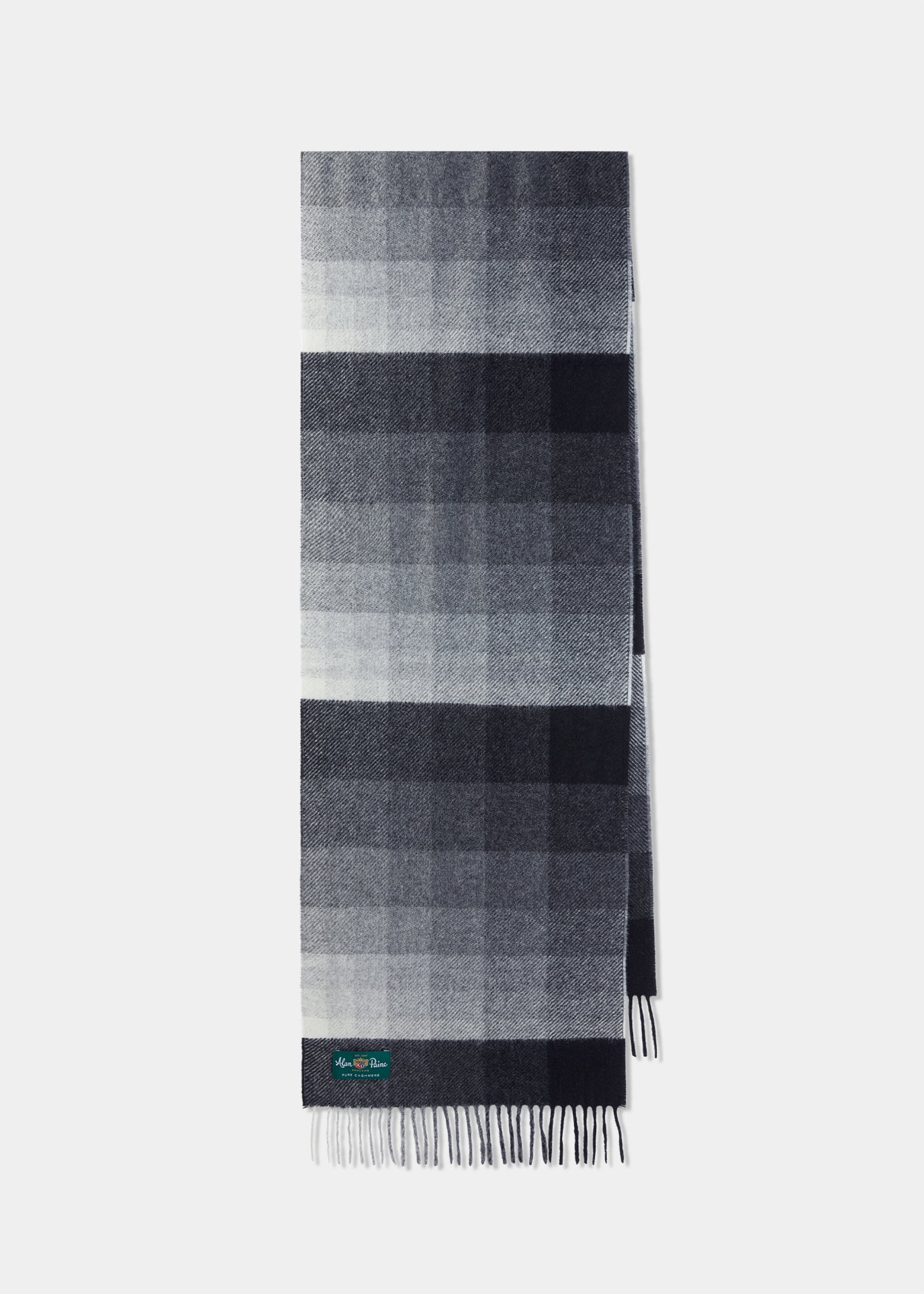 Bradfield-Schal mit verblassten Streifen in Anthrazit