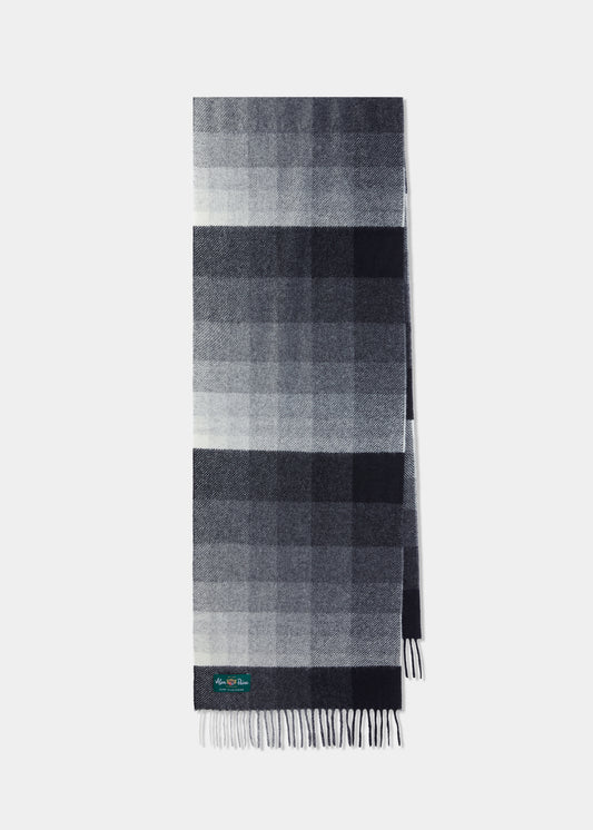 Bradfield-Schal mit verblassten Streifen in Anthrazit