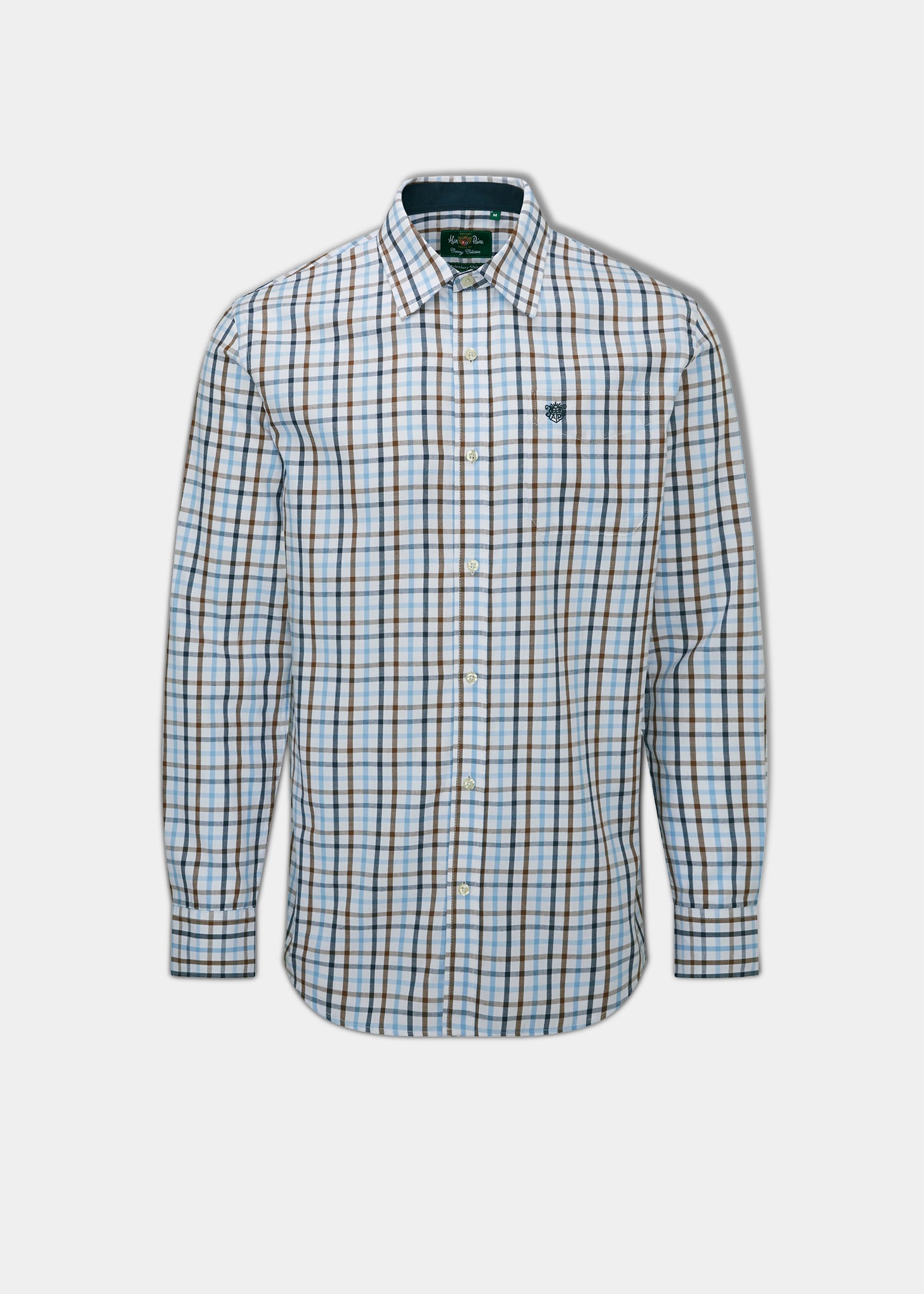 Aylesbury Men's Blue Check Shirt - Regular Fit