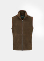 Aylsham Men's Fleece Gilet In Pecan