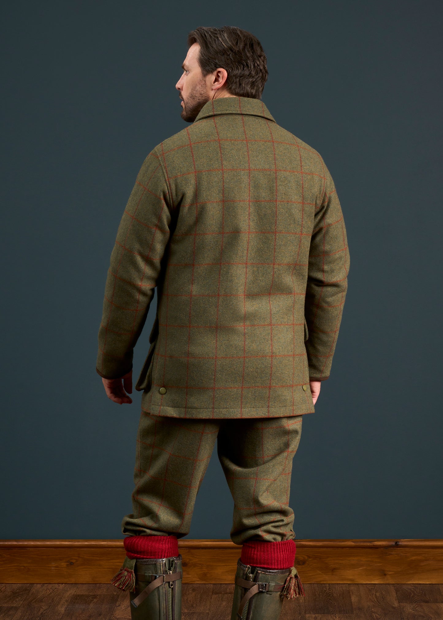 Combrook Men's Waterproof Tweed Coat In Reed