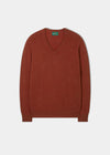 Hampshire Lambswool Jumper in Ember