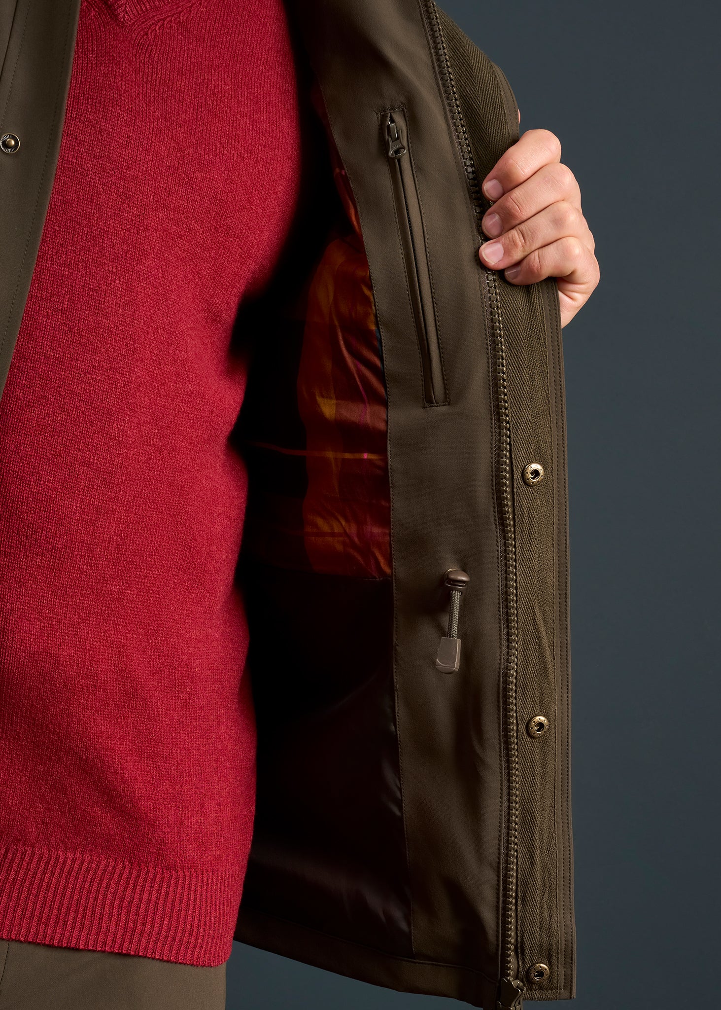 Lockwood Men's Shooting Waistcoat In Olive