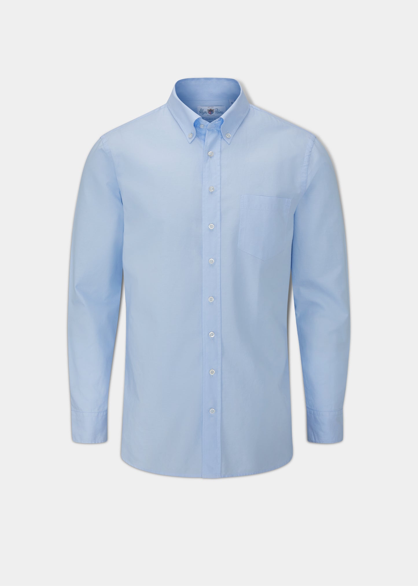 Men's Cotton Button Down Shirt In Sky Blue