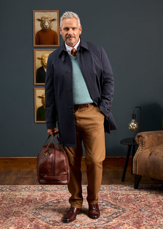 Mistfield Navy Raincoat