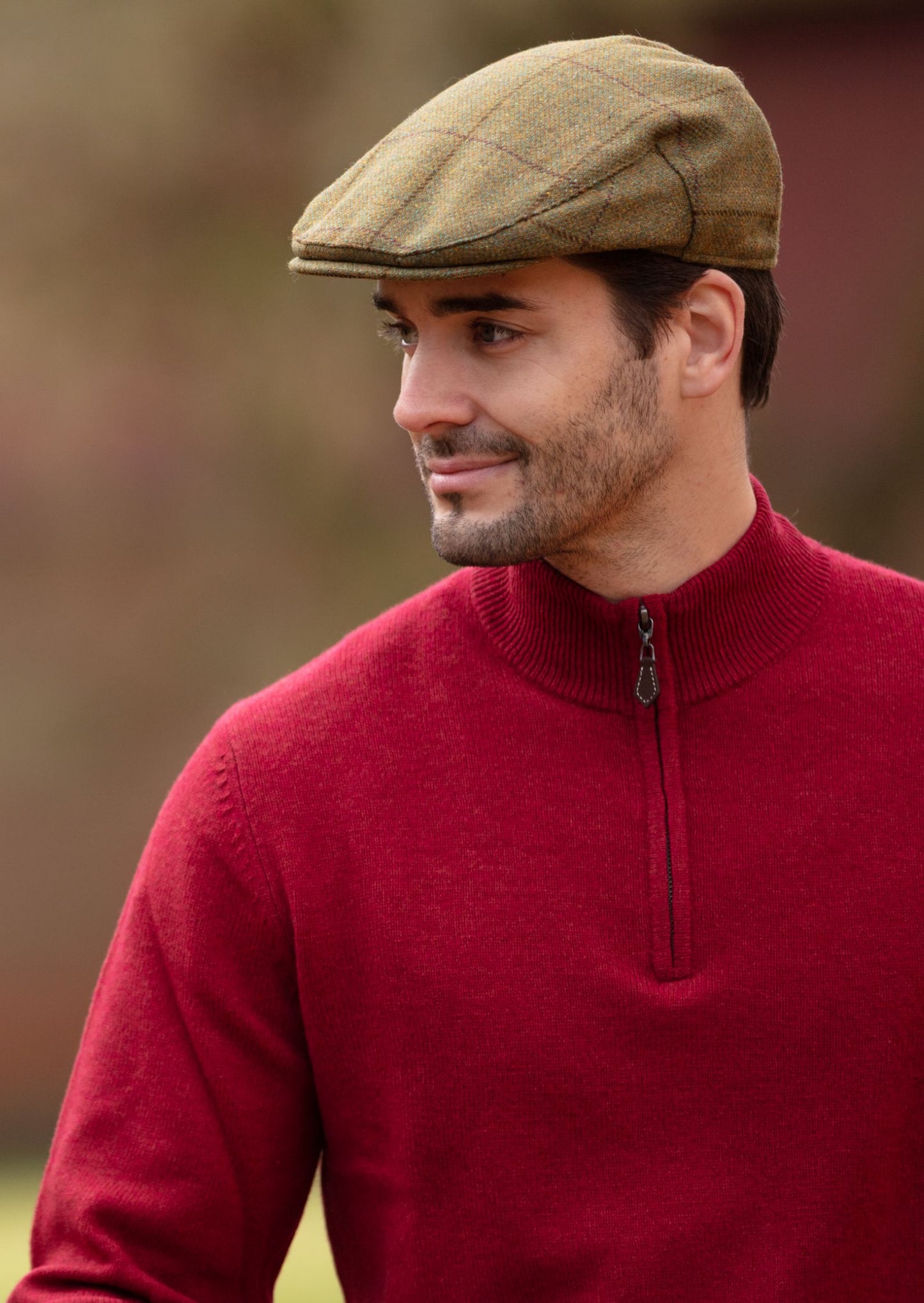 Rutland Kinder-Tweed-Schiebermütze in Flechtenoptik