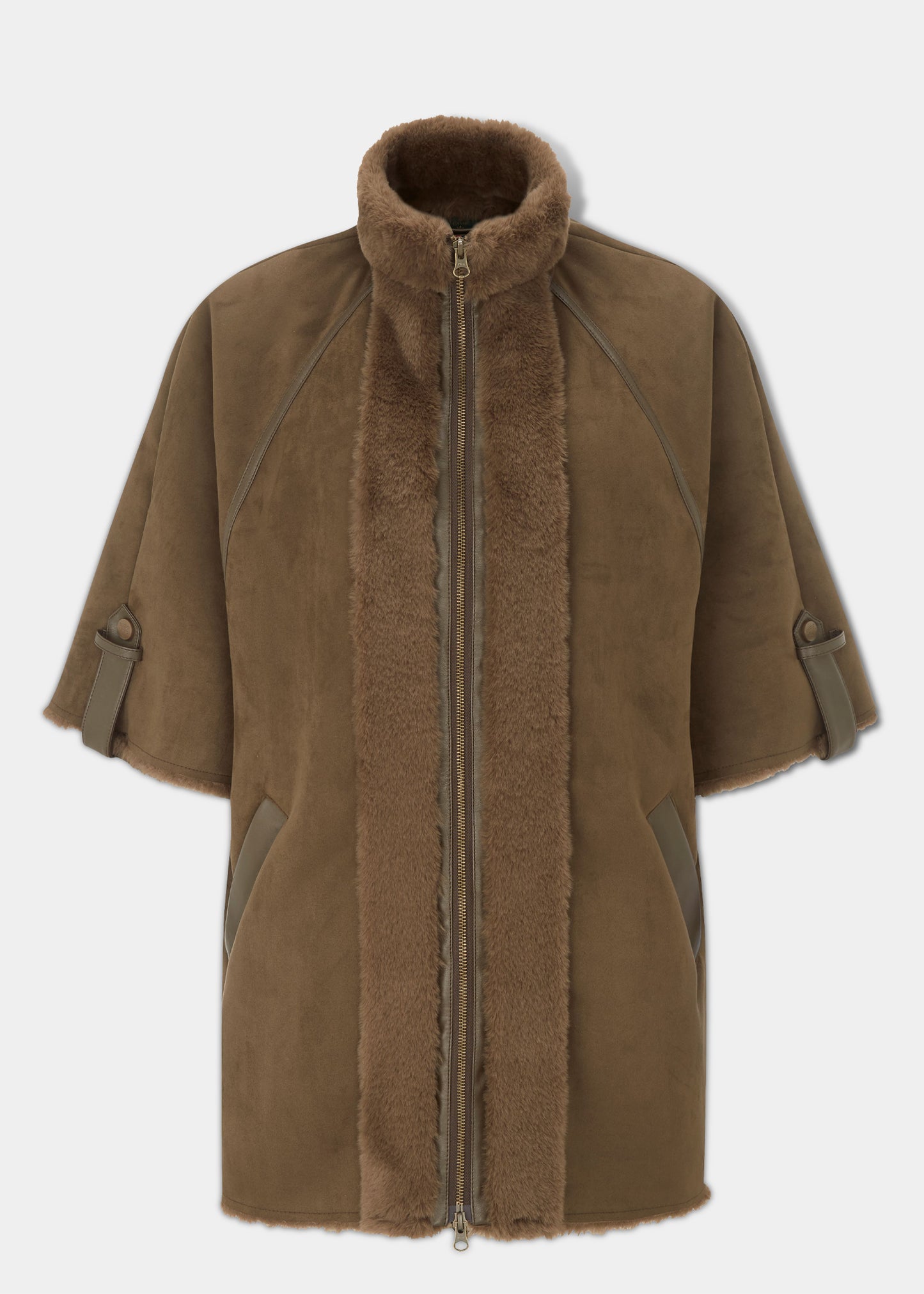 Surrey Damen-Umhang in Haselnuss – normale Passform