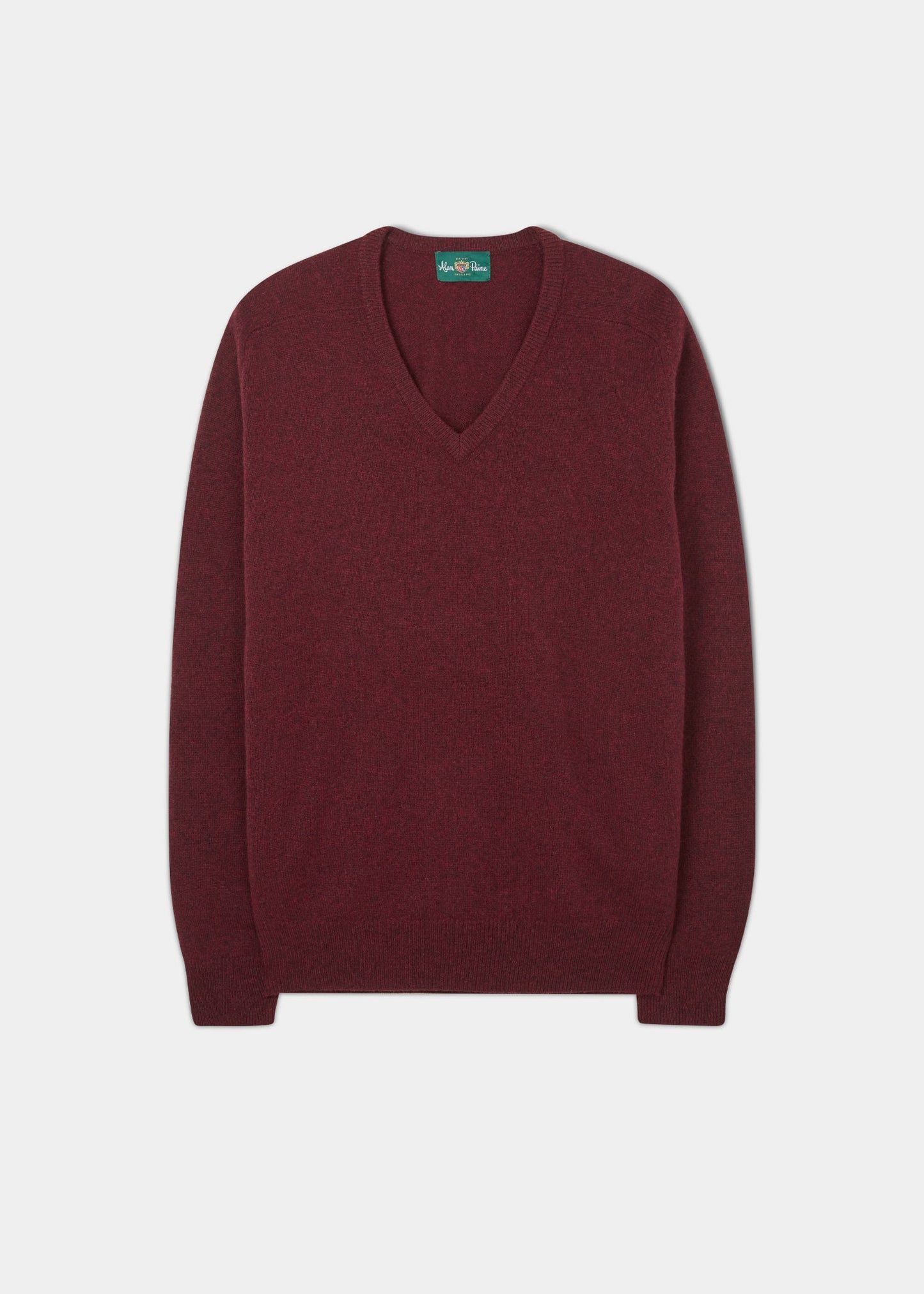 Hampshire Lambswool Jumper in Red Velvet