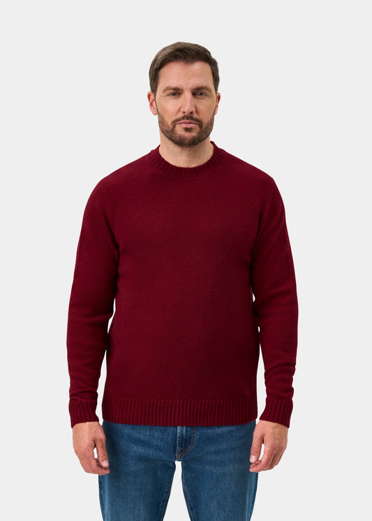 Kinnadie Supersoft Shetland Wool Crew Neck Jumper In Venetian - Regular Fit