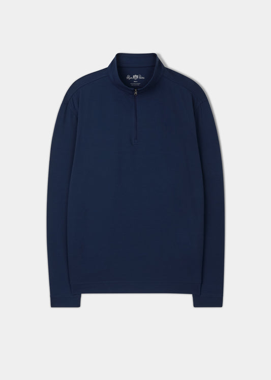 Rainford Performance Stehkragenpullover mit 1/4-Reißverschluss in Marineblau