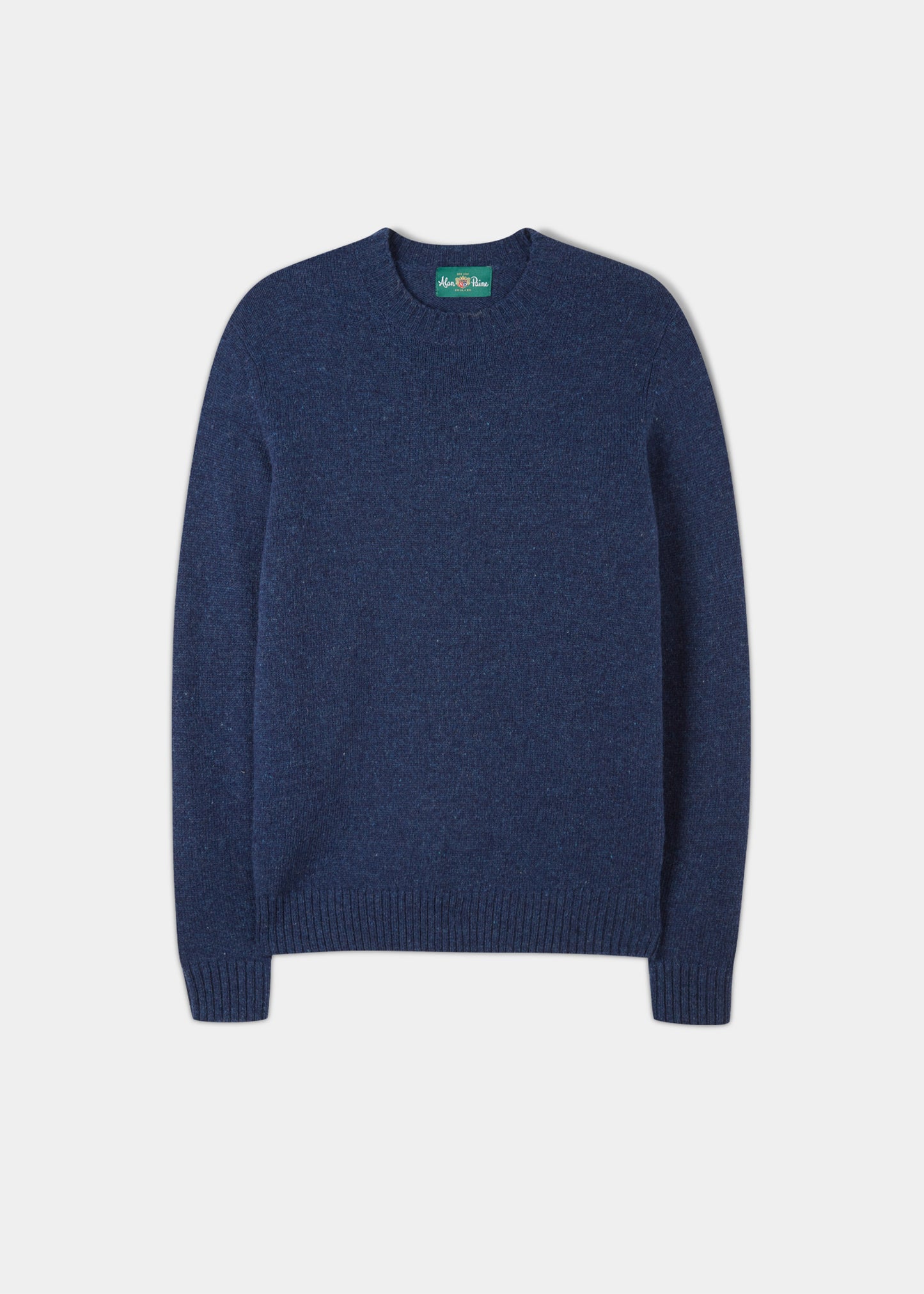 Kinnadie Supersoft Shetland Indigo Pullover – normale Passform