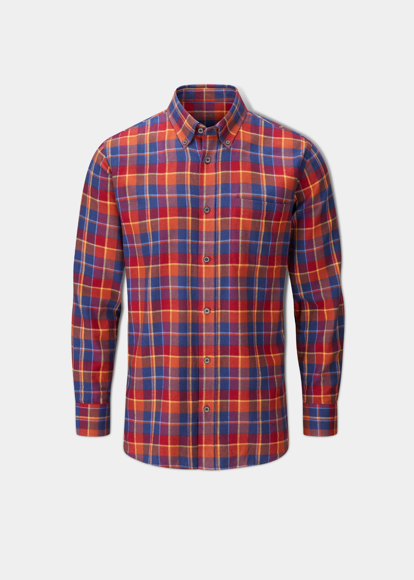 Ilkley Flanell-Karohemd in Rot – Shooting Fit