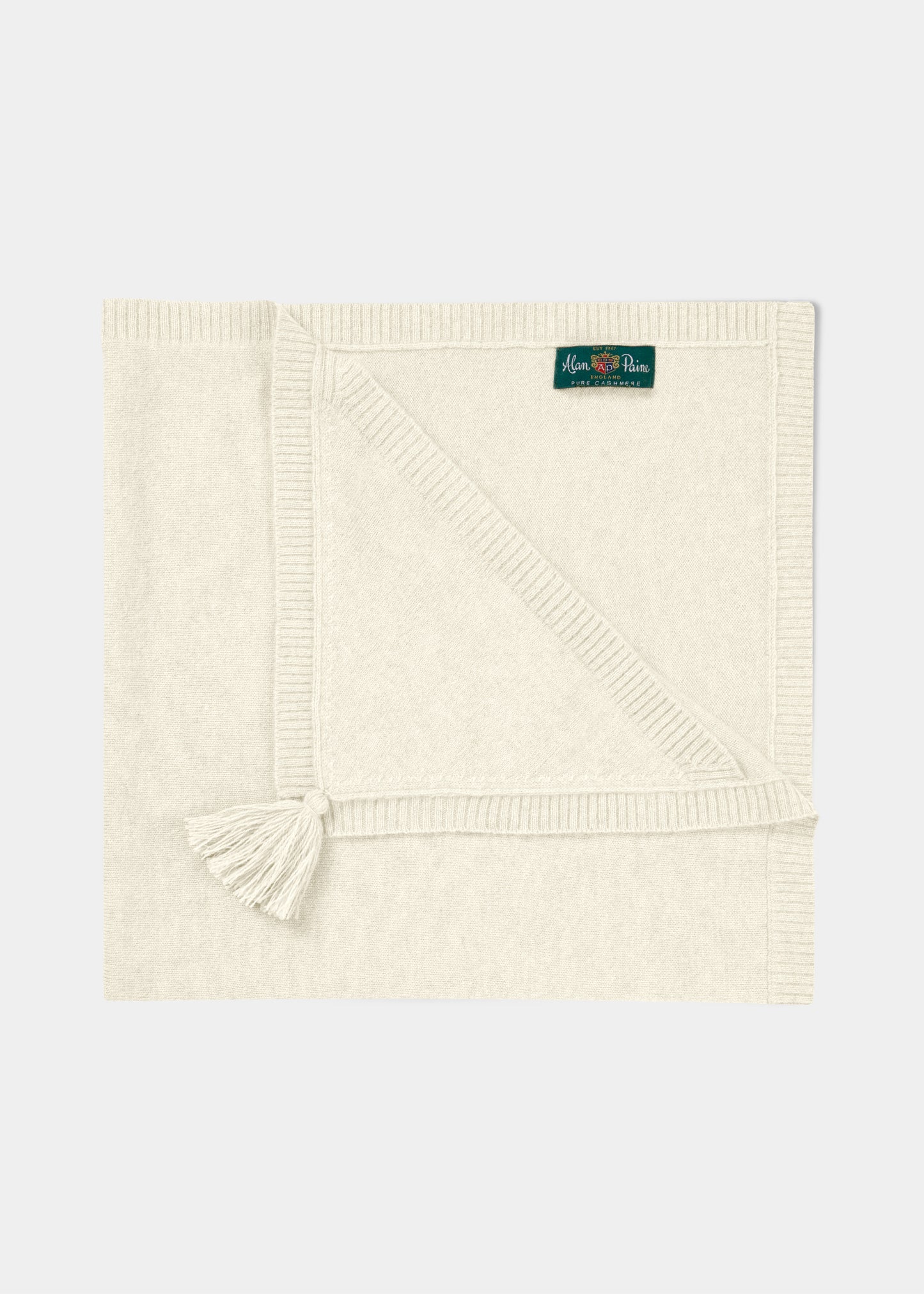 Kaschmir-Babydecke – Ecru