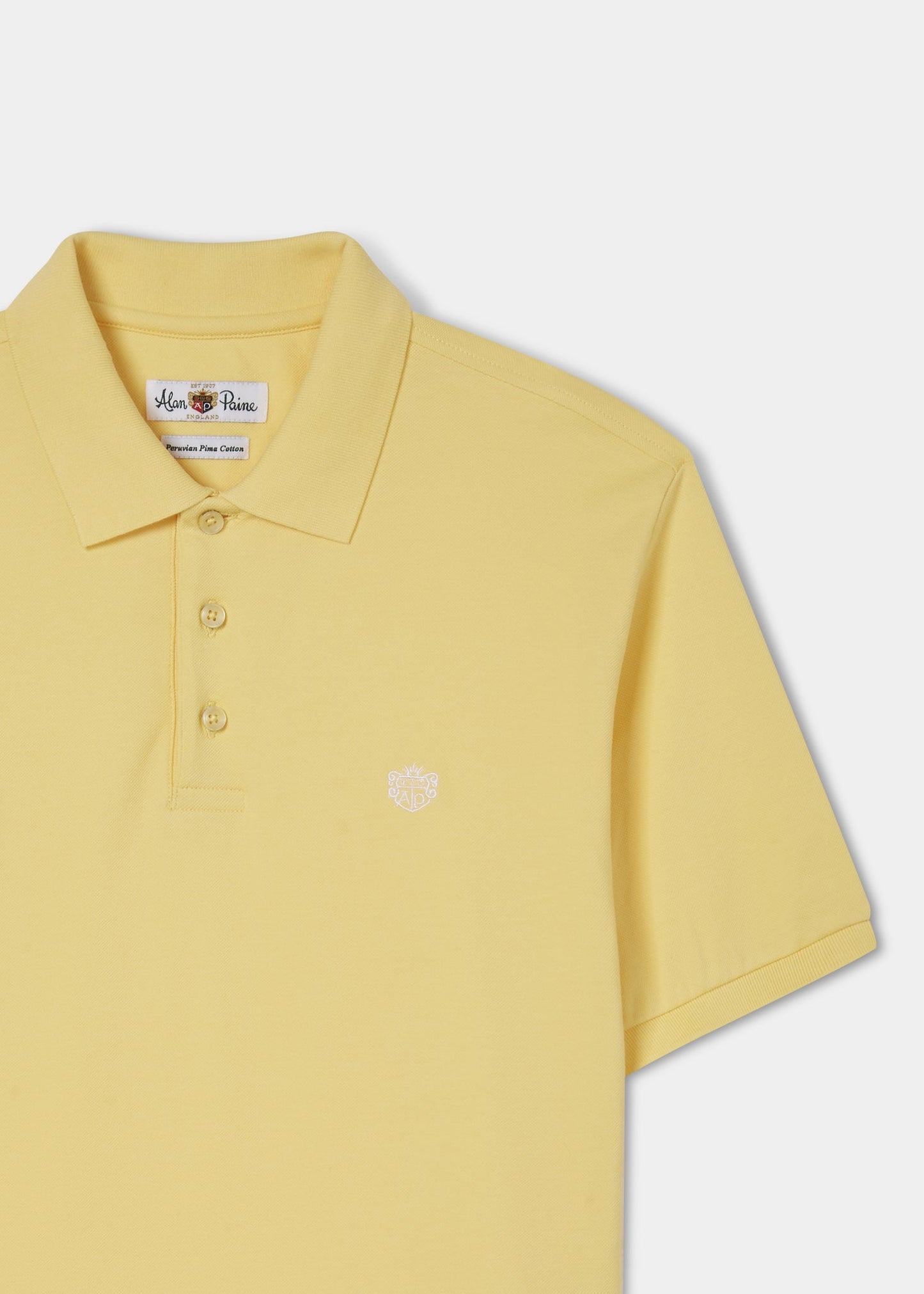 Fritton Piqué-Poloshirt in Zitrone