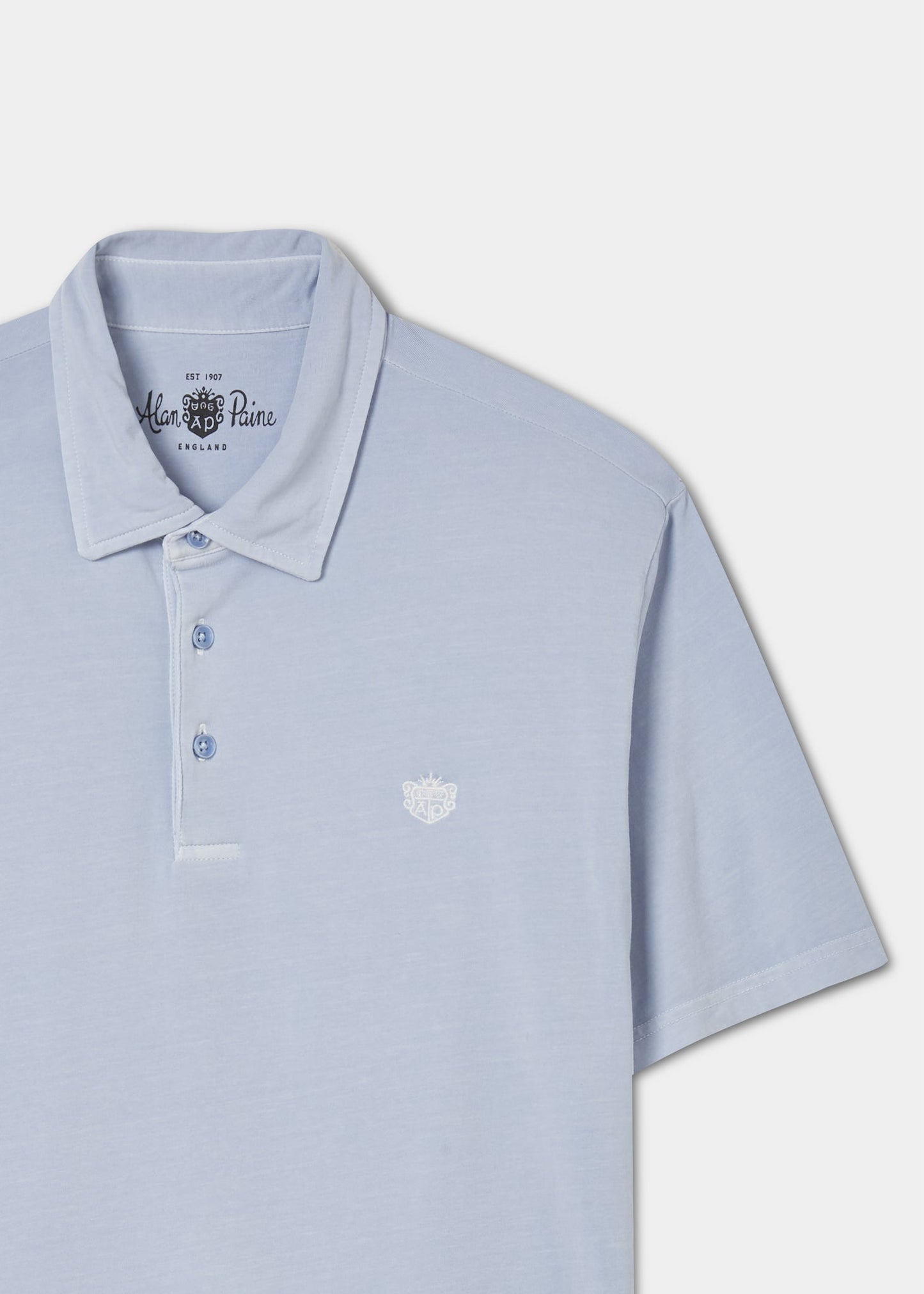Fritton Piqué-Poloshirt in Hellblau