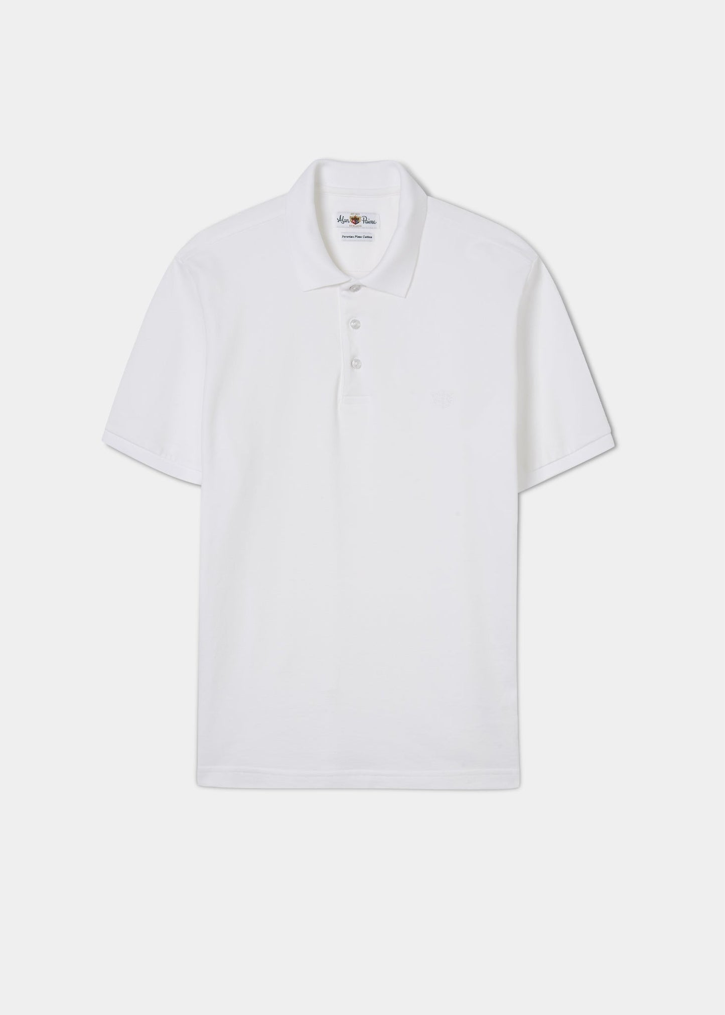 Fritton Piqué-Poloshirt in Weiß