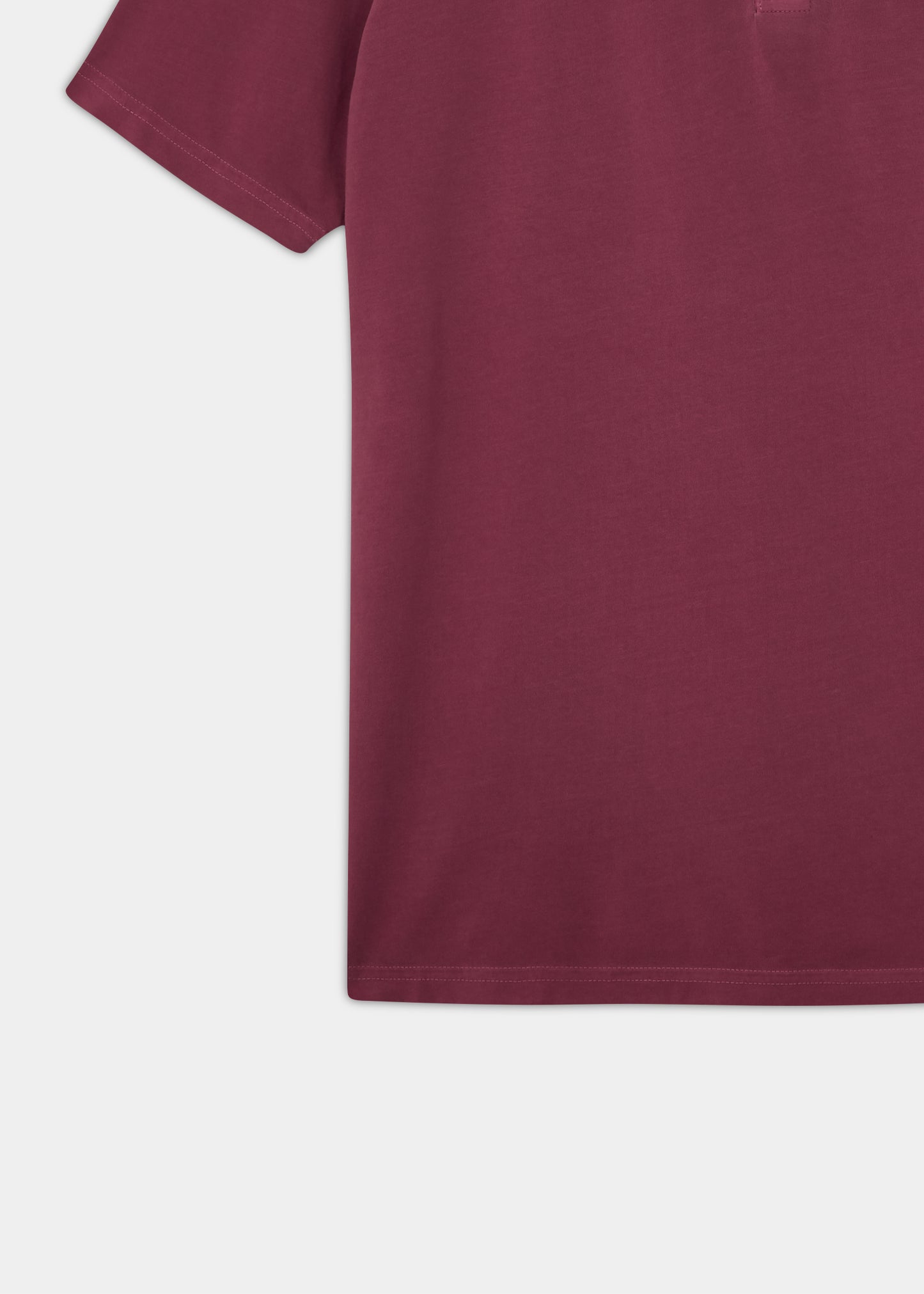Tutbury Faded Dye Poloshirt in Weinrot – ohne Emblem