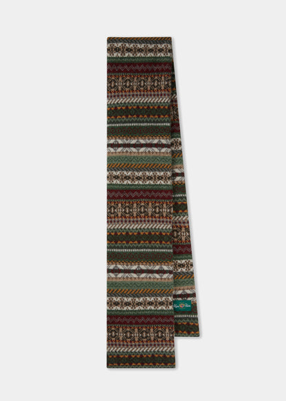 Tideswell Herren Strickmütze, Schal und Handschuh Set in Seegras.
