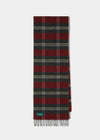 Lubmore Wool Plaid Scarf In Red