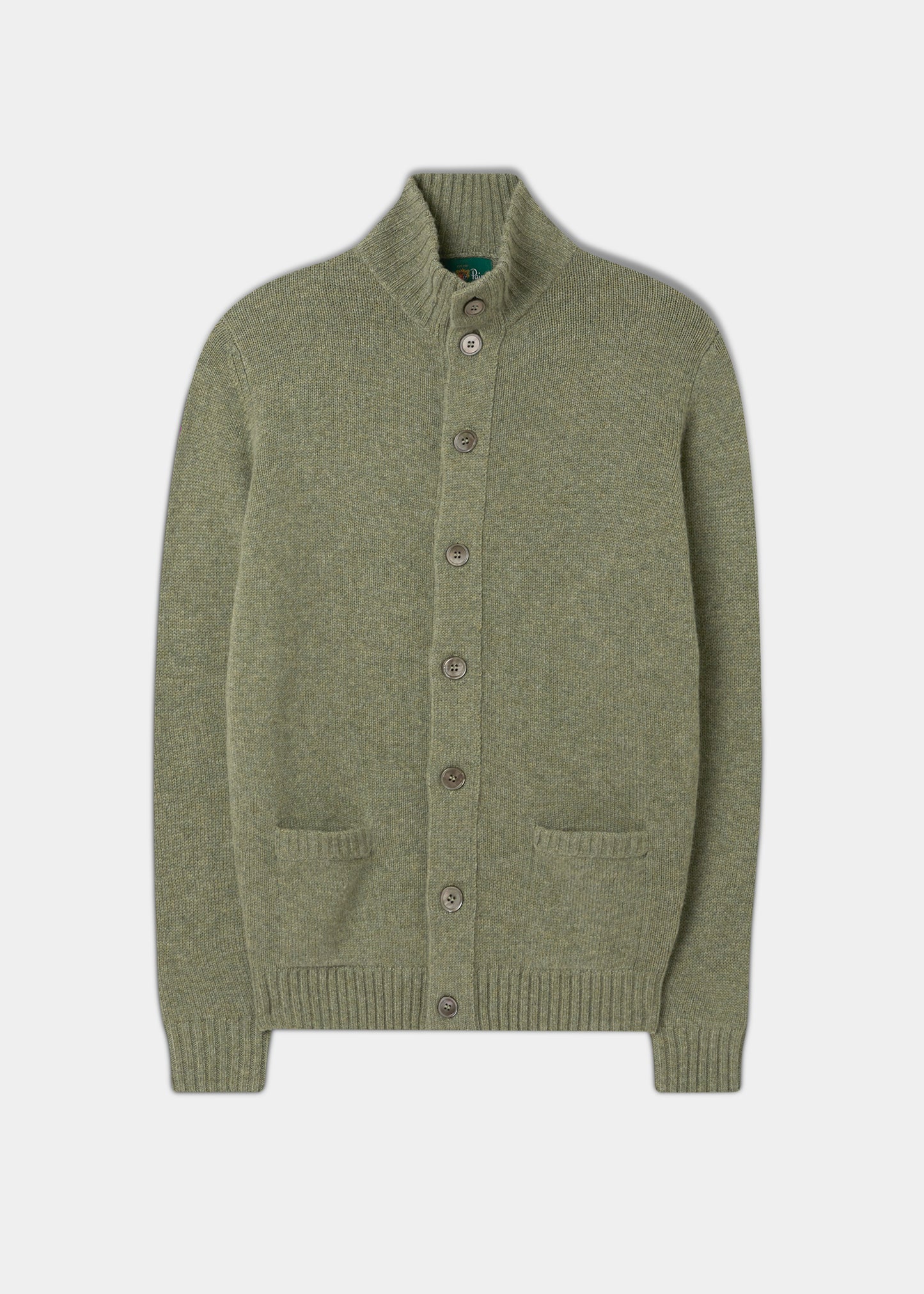 Men's Lambswool Buttoned Jumper In Orchard 