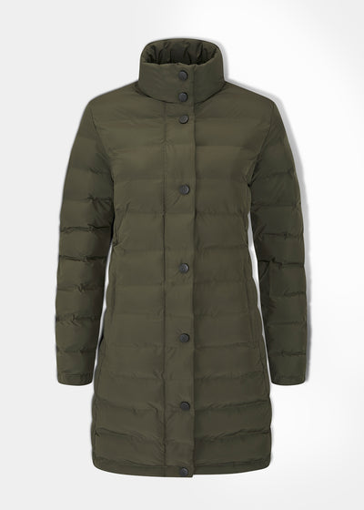 Calsall Ladies Coat in Olive - Regular Fit