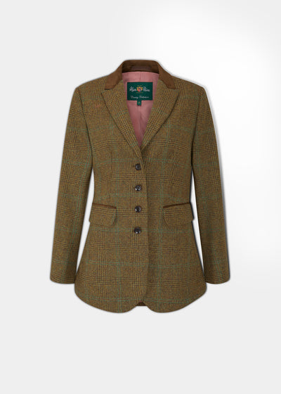Surrey Ladies Tweed Blazer In Marsh 