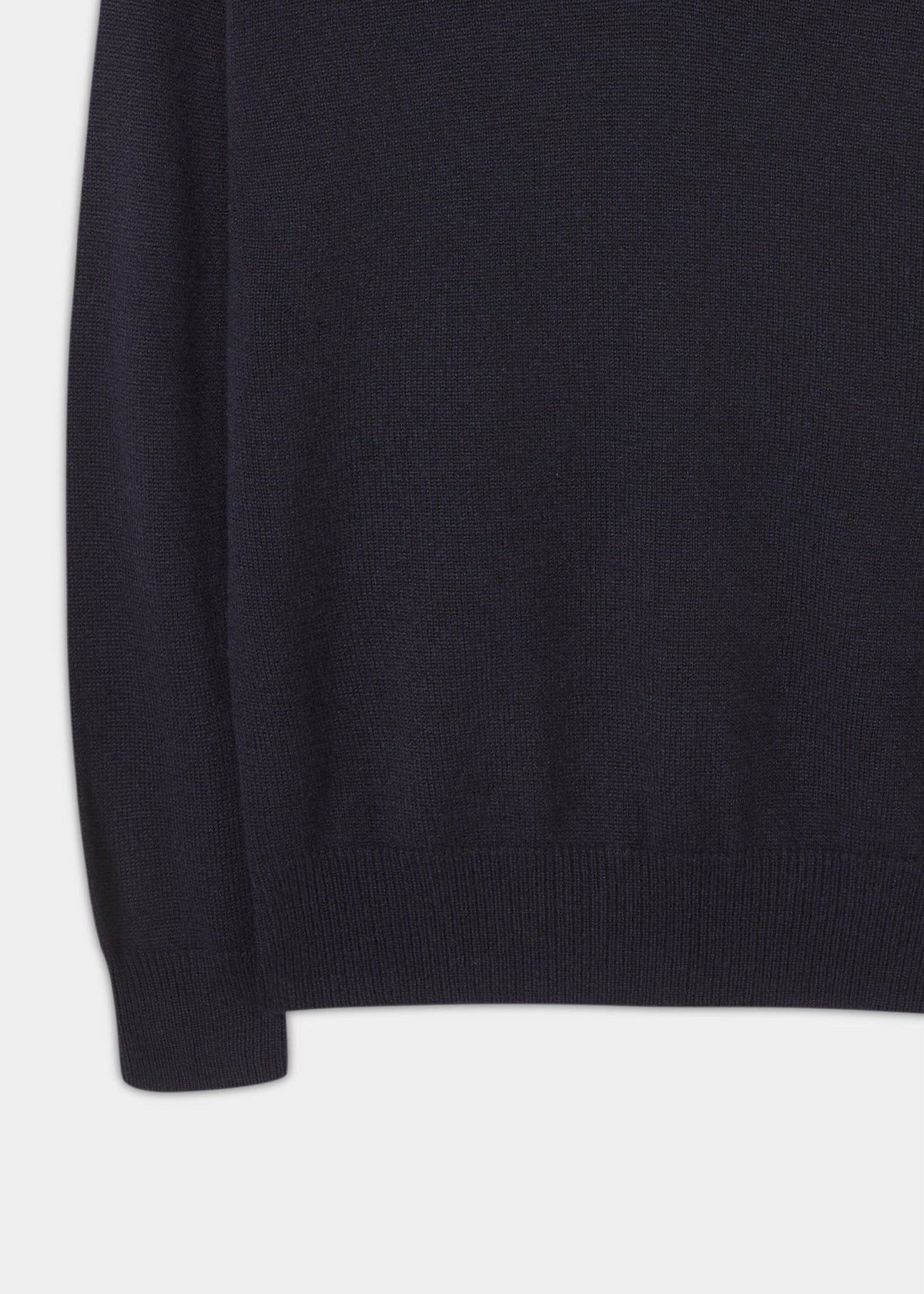 Selkirk Pure Cashmere V-Neck Jumper In Dark Navy - Classic Fit