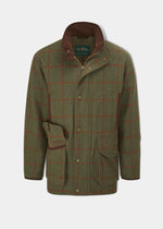 Combrook Herren Tweed Jagd Field Coat in Schilfgrün - Shooting Fit
