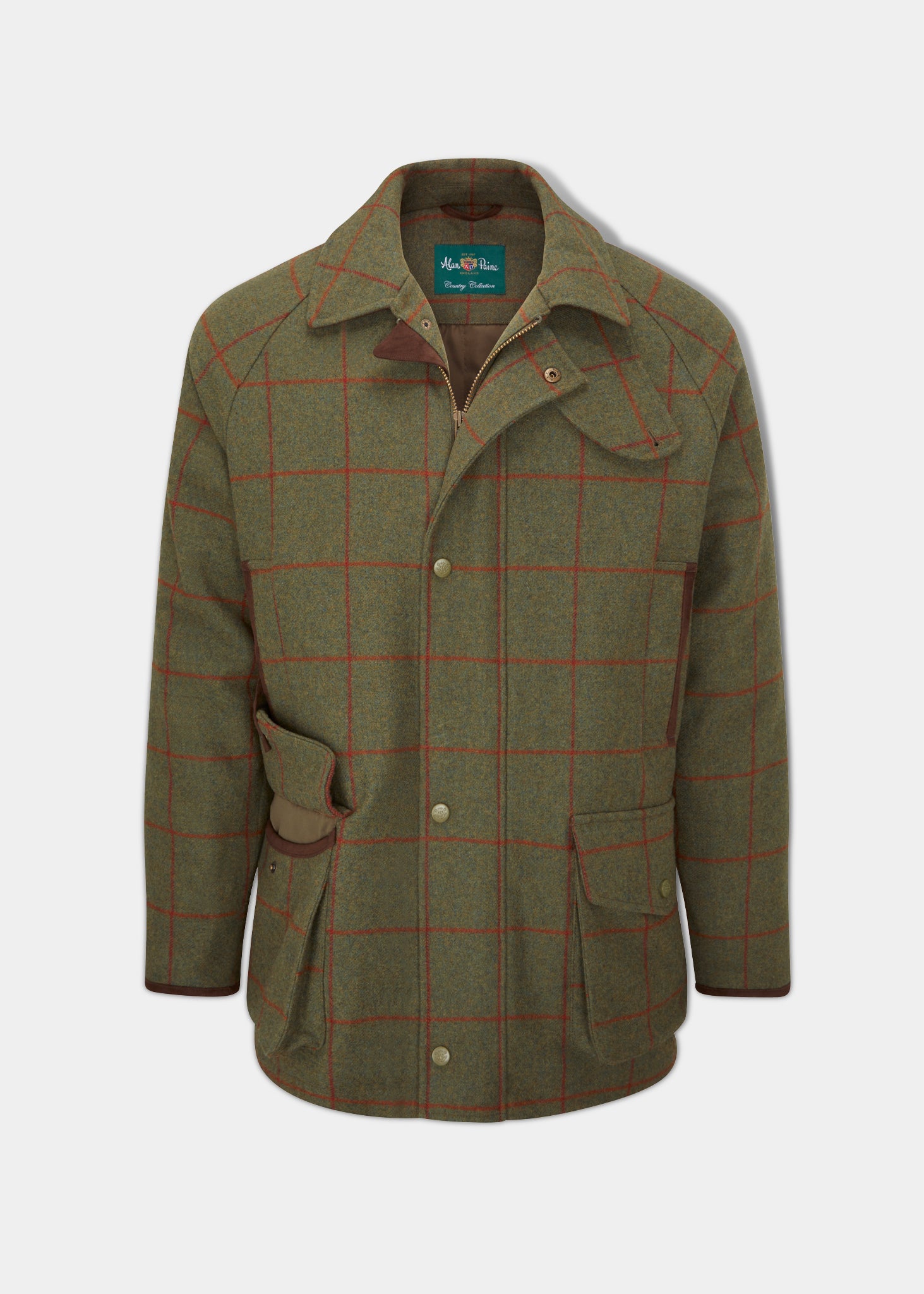 Combrook Men's Waterproof Tweed Coat In Reed
