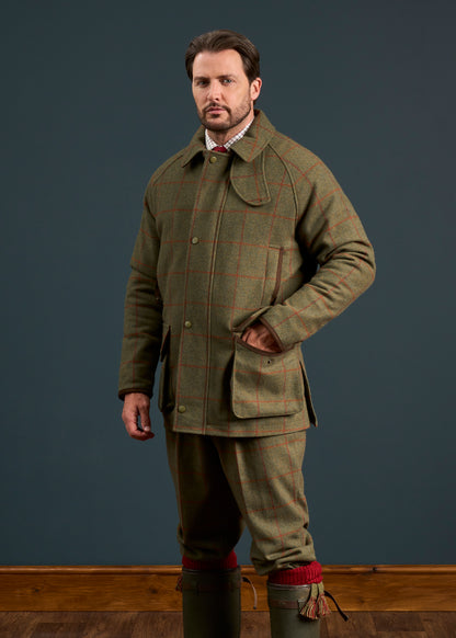 Combrook Men's Waterproof Tweed Coat In Reed