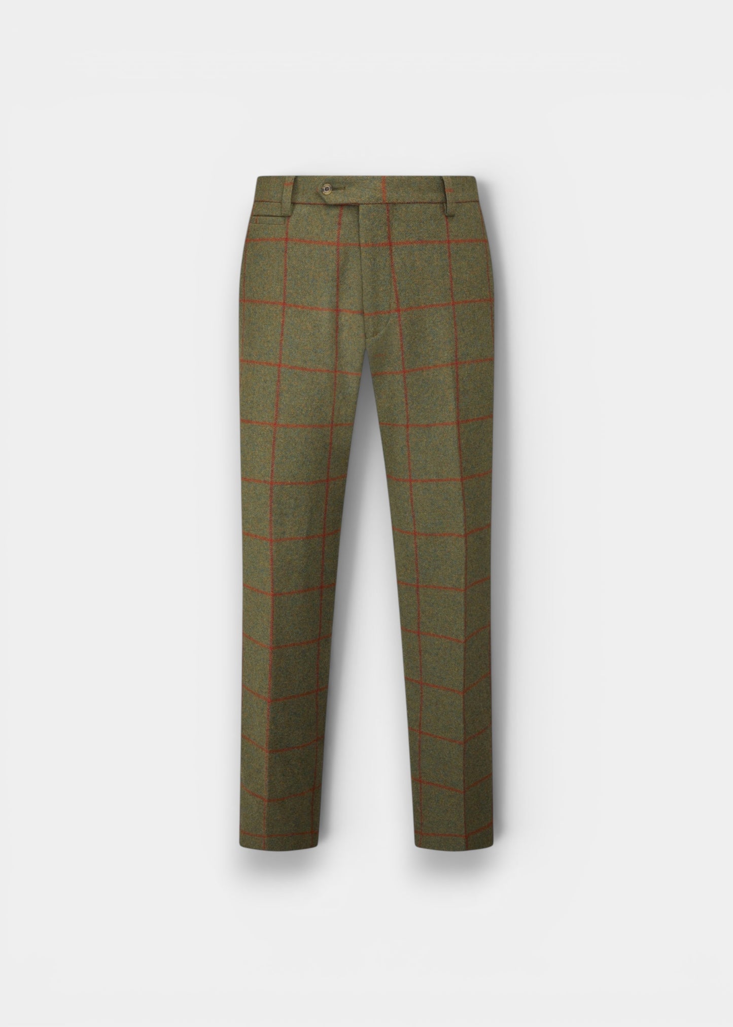 Combrook Men's Tweed Water Repellent Trousers in Reed  -  Regular Fit