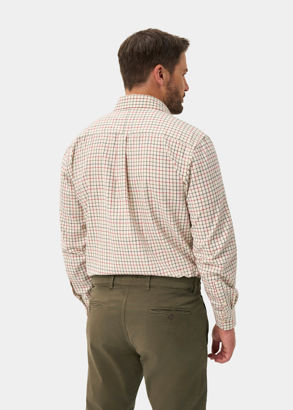 Ilkley Men's Country Check Red Shirt - Shooting Fit