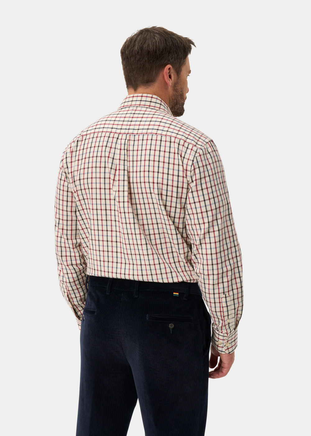 Ilkley Men's Red Check Shirt - Shooting Fit