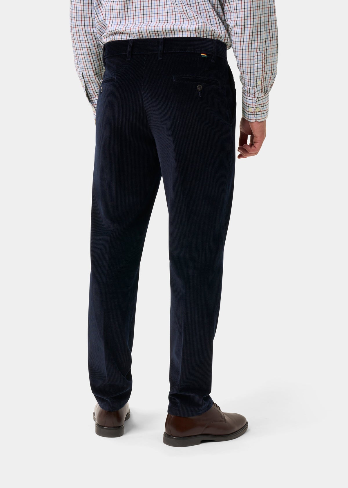Mossbury Men's Cotton Cord Trousers In Navy