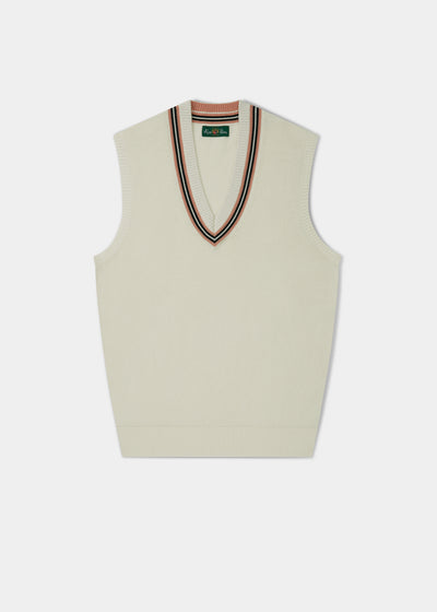 Ladies Cotton Cricket Slipover In Ecru