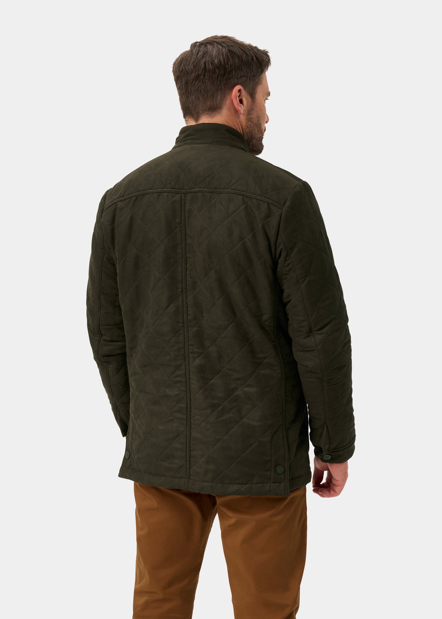 Felwell Men's Quilted Jacket In Olive - Regular Fit