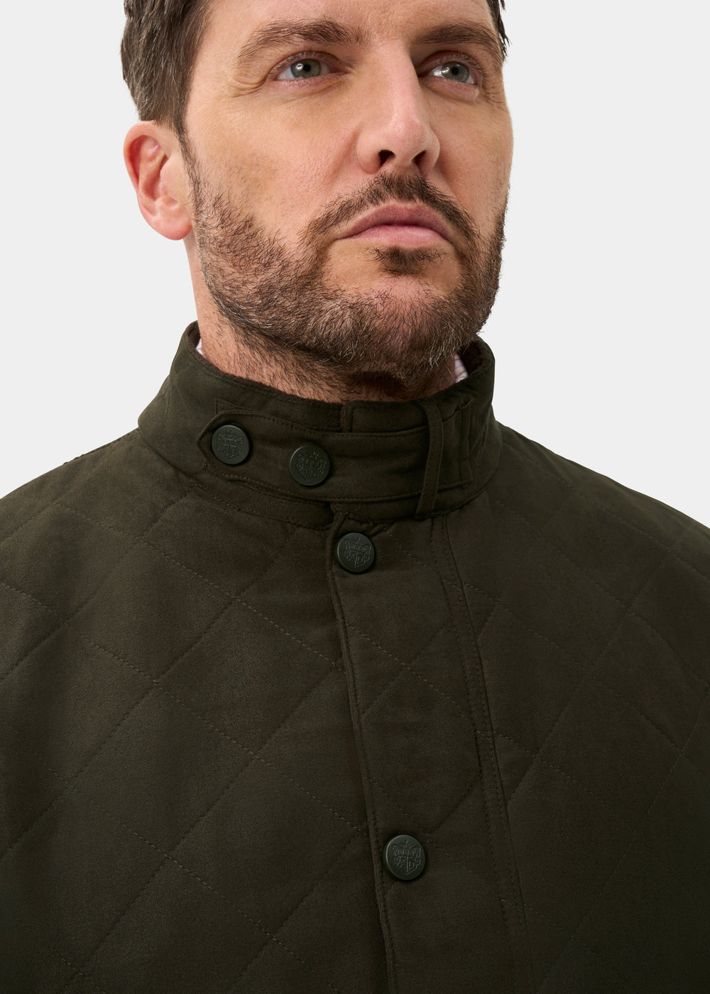 Felwell Men's Quilted Jacket In Olive - Regular Fit
