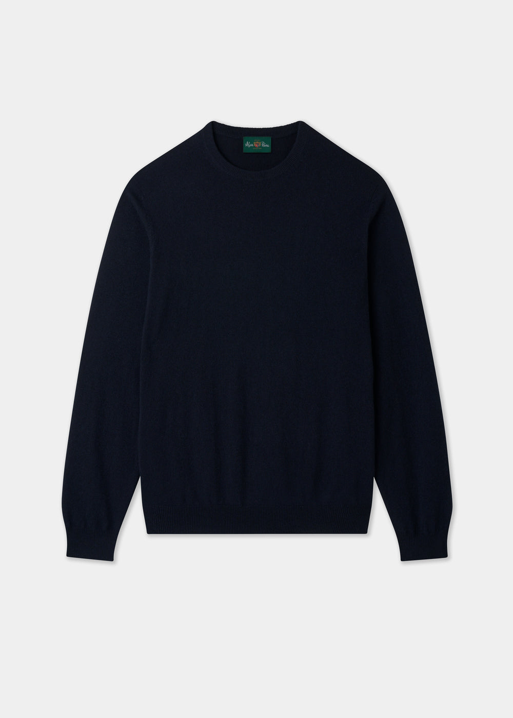 Men's Cashmere Crew Neck Jumper in Dark Navy
