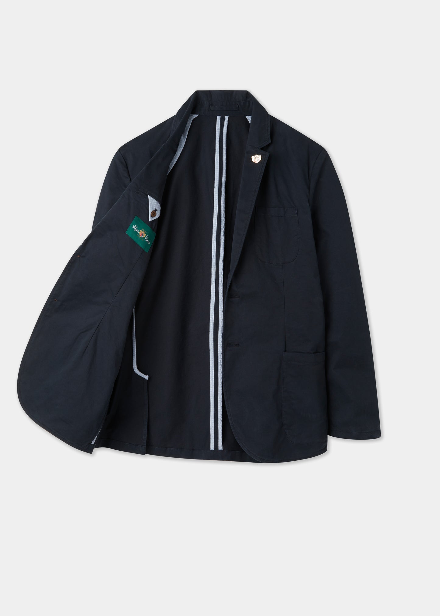 Men's Cotton Blazer in Navy