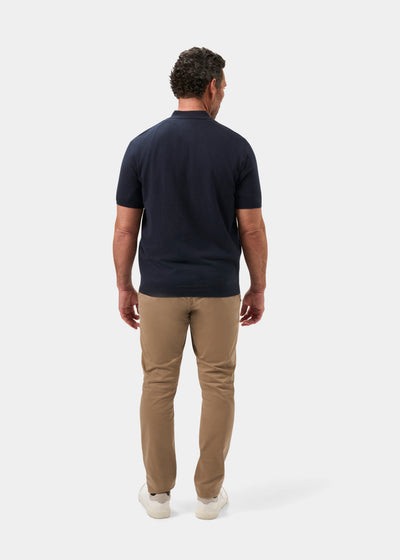 Men's Cotton Merino Shirt in Navy