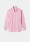 Men's Oxford Cotton Long Sleeve Shirt in Pink