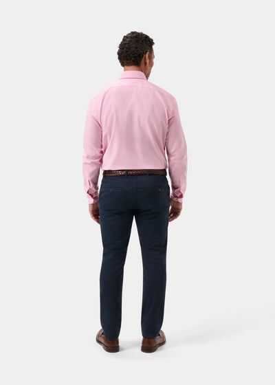 Men's Oxford Cotton Long Sleeve Shirt in Pink