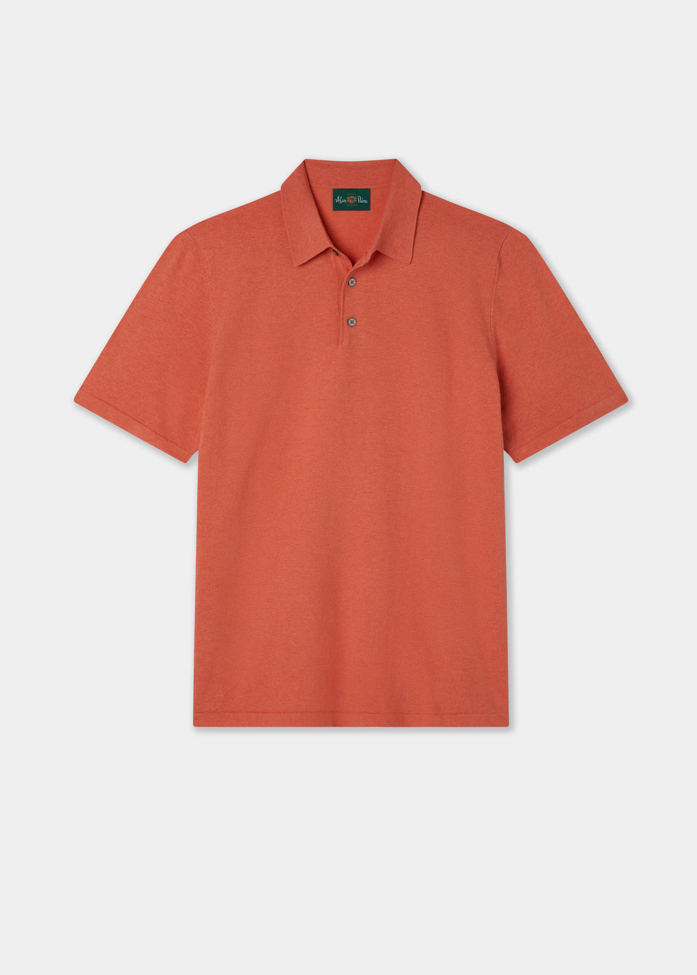 Men's Cotton Polo Shirt in Coral