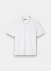 Tutbury Cotton Faded Dye Polo Shirt In White - Regular Fit