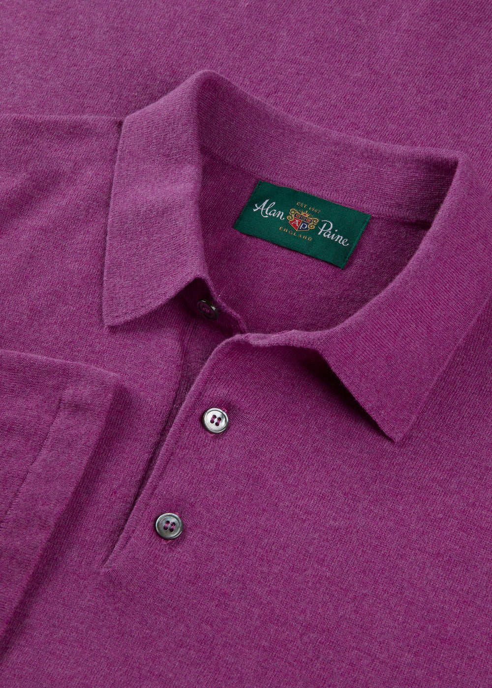 Men's Cotton Polo Shirt in Purple