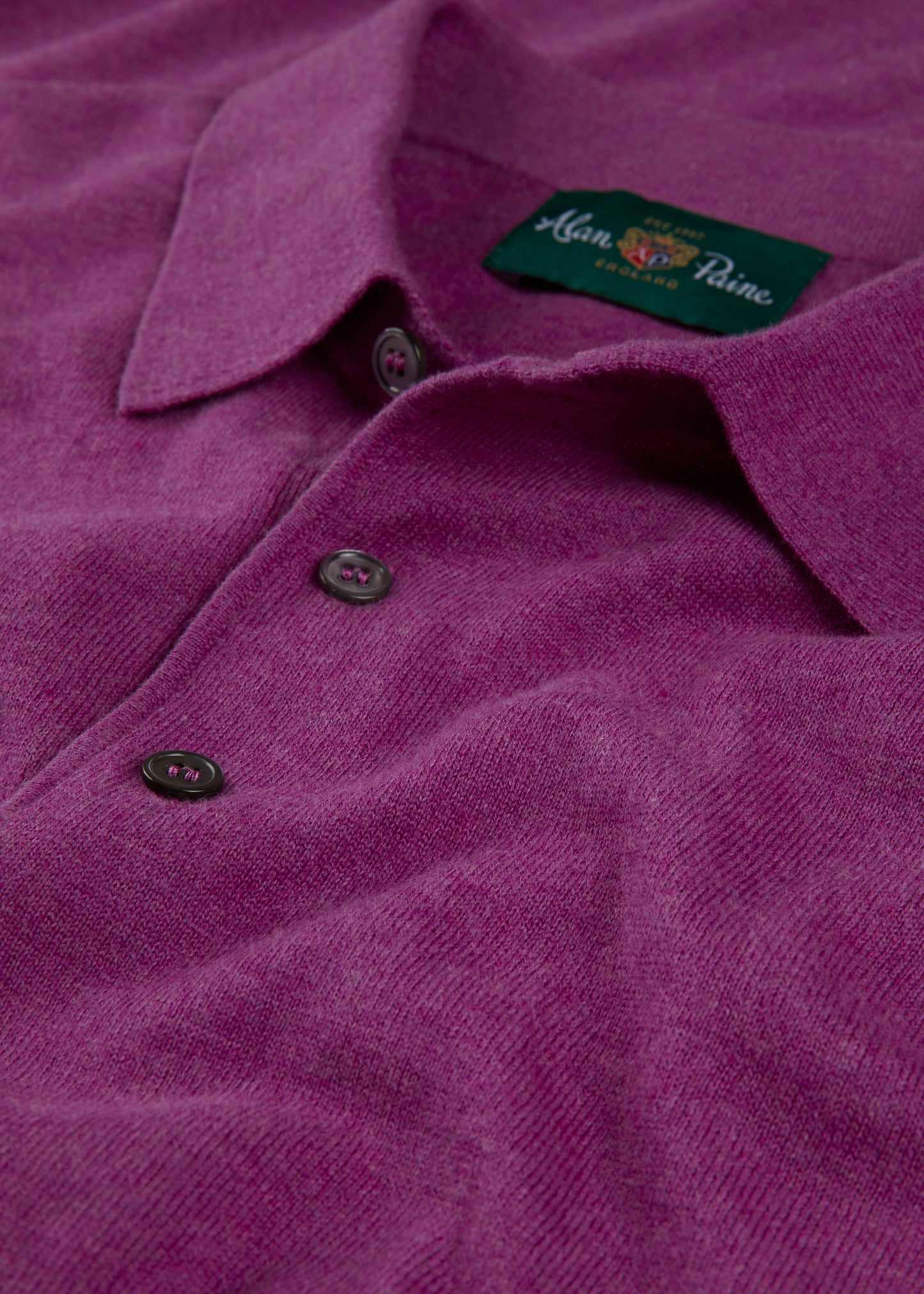 Men's Cotton Polo Shirt in Purple