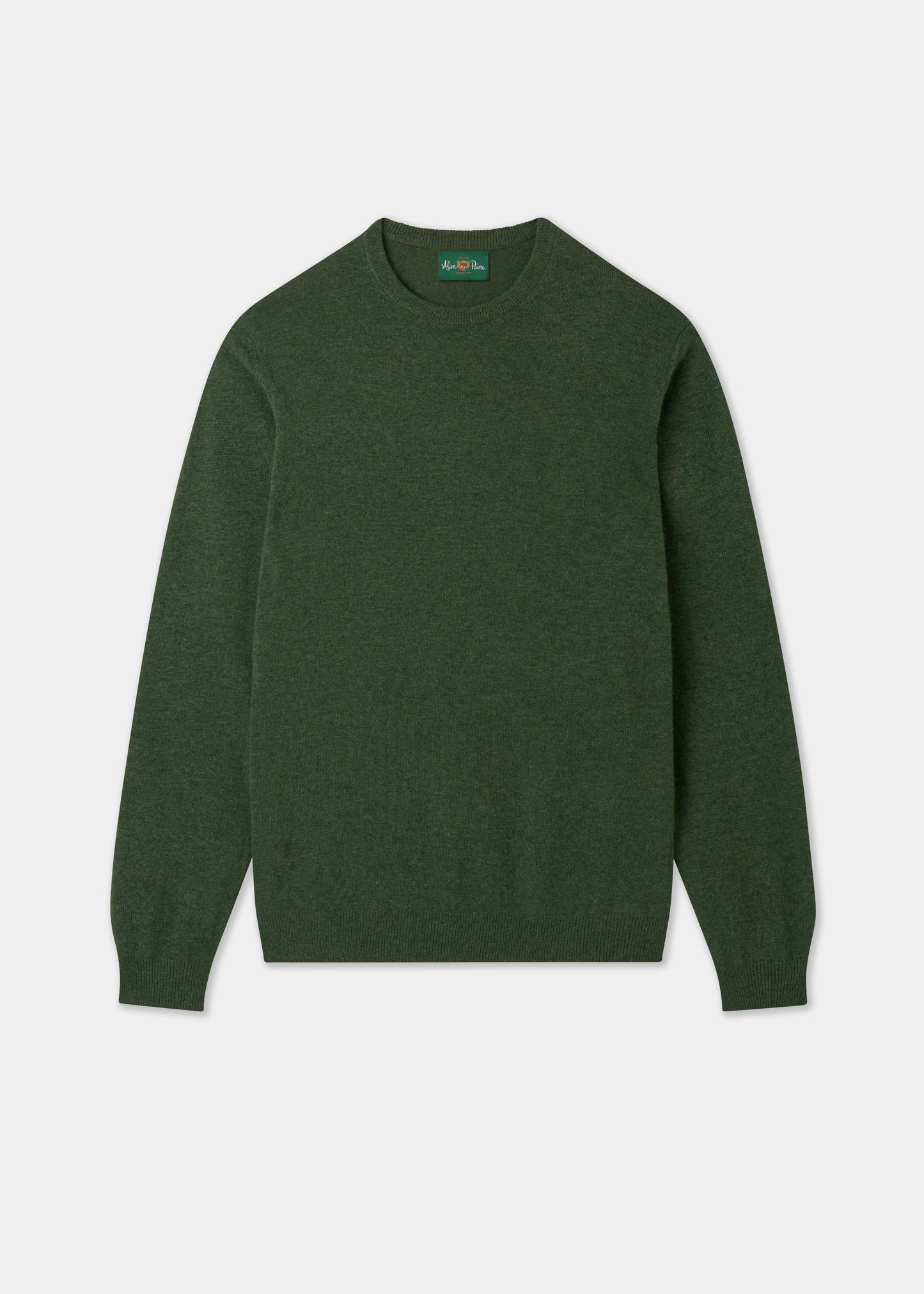 Men's Geelong Wool Crew Neck Jumper in Rosemary