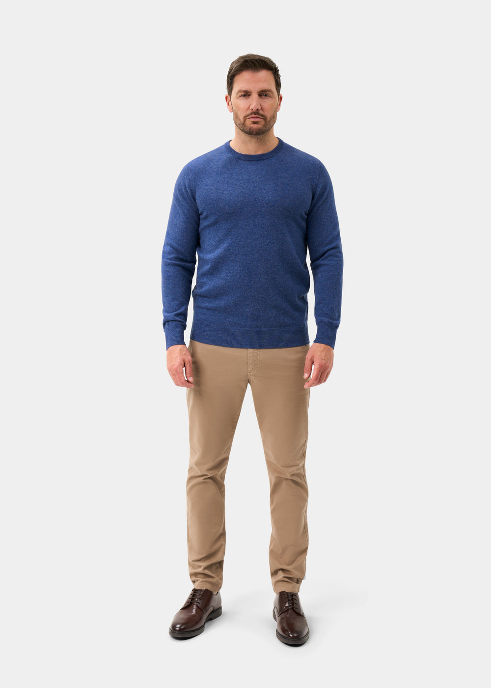 Men's Geelong Wool Crew Neck Jumper in Ullswater