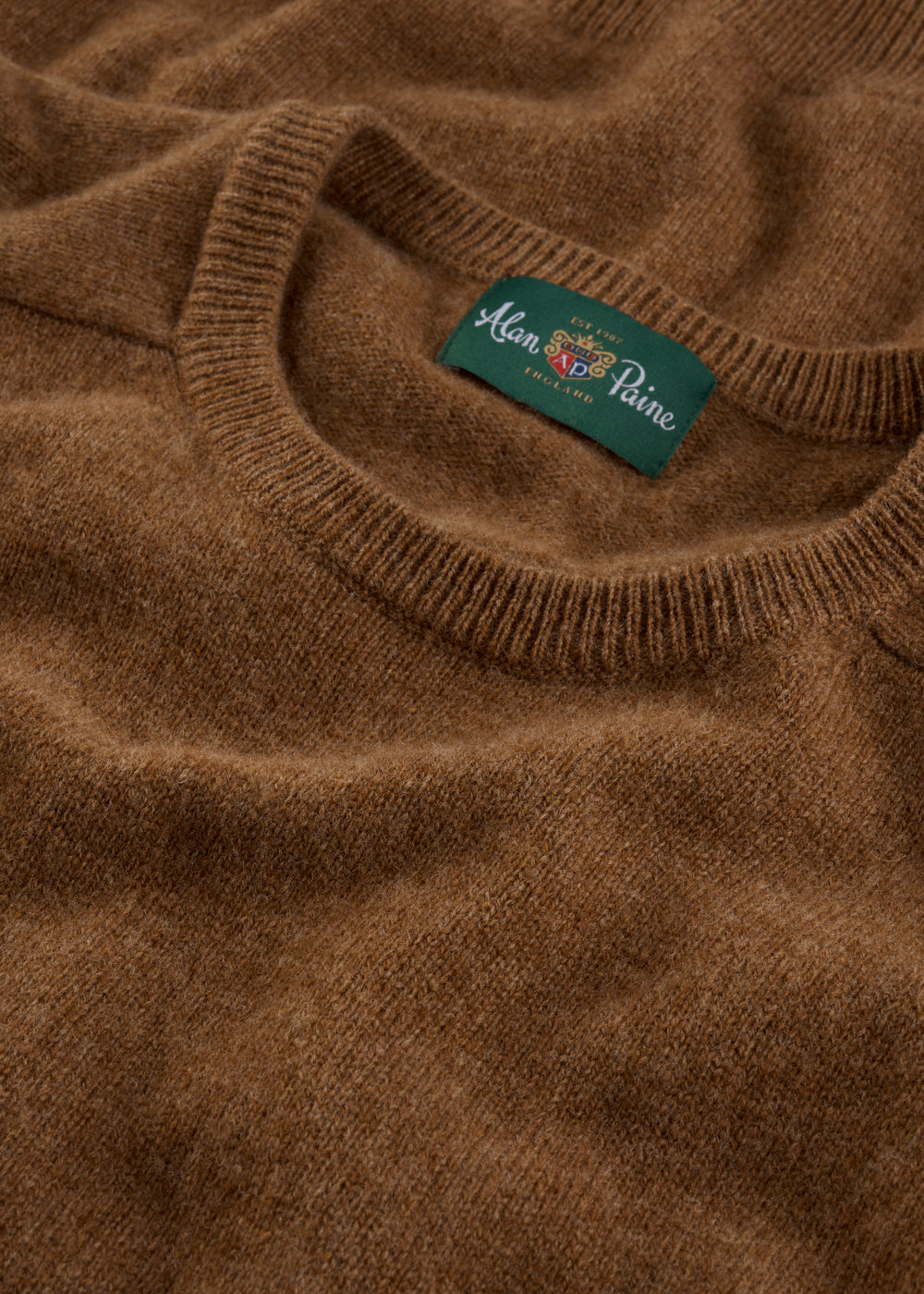 Men's Lambswool Crew Neck Jumper in Driftwood