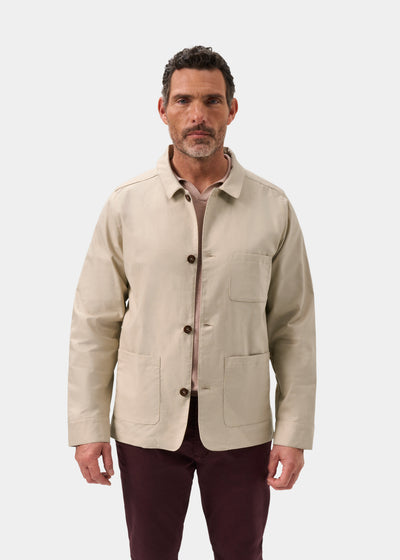 Sandcliff Men's Shacket in Beige